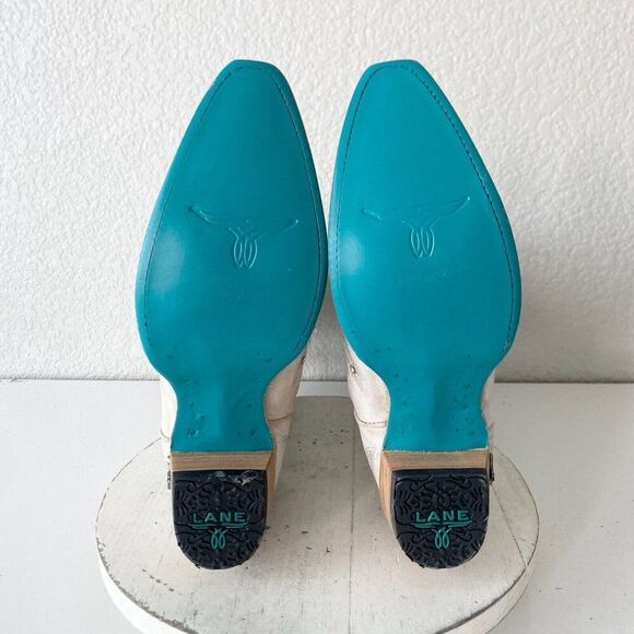 NEW Lane Santorini Womens Cowboy Boots 10.5 Leather Western Wedding 15" Tall - Picture 8 of 11